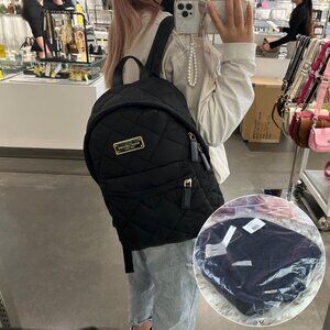 MARC JACOBS black quilted backpack M0011321-001